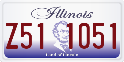 IL license plate Z511051