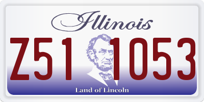 IL license plate Z511053