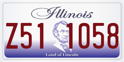 IL license plate Z511058