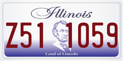 IL license plate Z511059