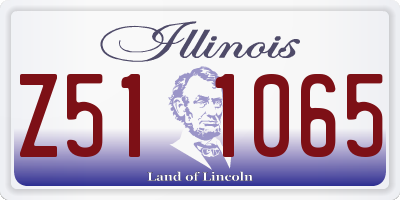 IL license plate Z511065