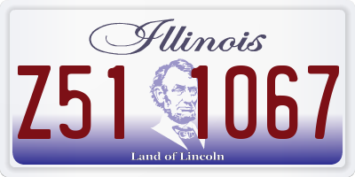 IL license plate Z511067