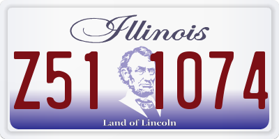 IL license plate Z511074