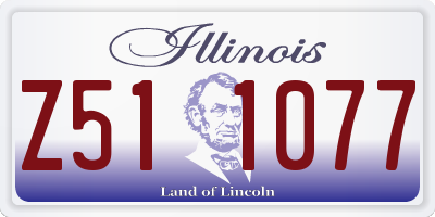 IL license plate Z511077