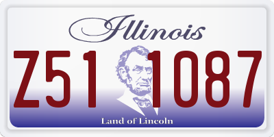 IL license plate Z511087