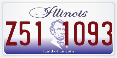 IL license plate Z511093