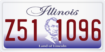 IL license plate Z511096