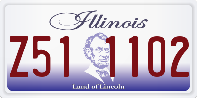 IL license plate Z511102