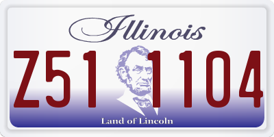 IL license plate Z511104