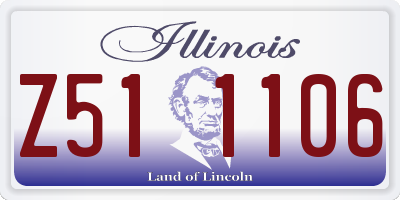 IL license plate Z511106