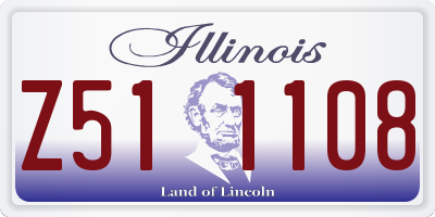 IL license plate Z511108