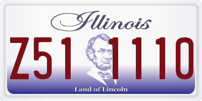 IL license plate Z511110