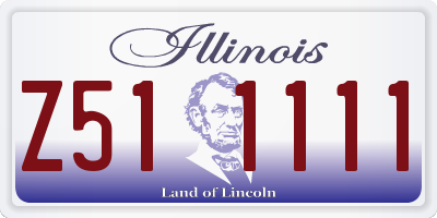IL license plate Z511111