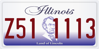 IL license plate Z511113