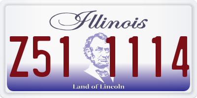 IL license plate Z511114
