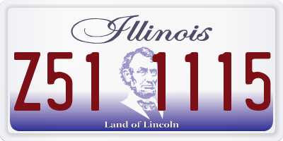 IL license plate Z511115