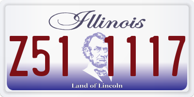 IL license plate Z511117