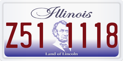 IL license plate Z511118