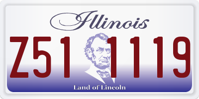 IL license plate Z511119