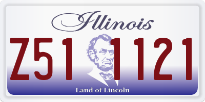 IL license plate Z511121