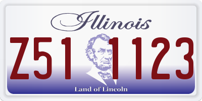IL license plate Z511123