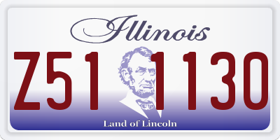 IL license plate Z511130