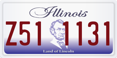 IL license plate Z511131