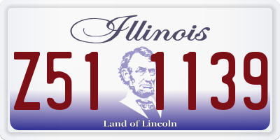 IL license plate Z511139