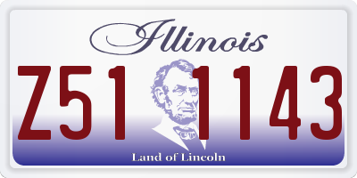 IL license plate Z511143