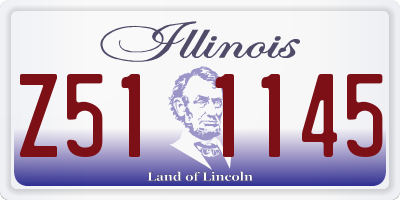 IL license plate Z511145