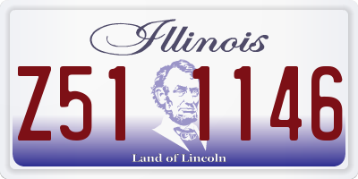 IL license plate Z511146