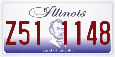 IL license plate Z511148