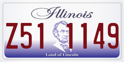IL license plate Z511149