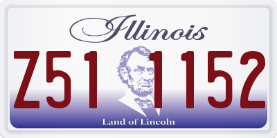 IL license plate Z511152