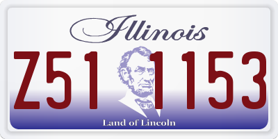 IL license plate Z511153