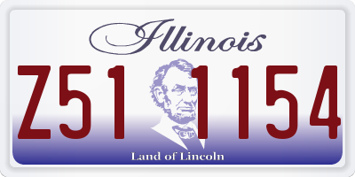 IL license plate Z511154
