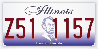 IL license plate Z511157