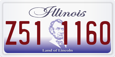 IL license plate Z511160