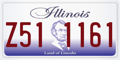 IL license plate Z511161