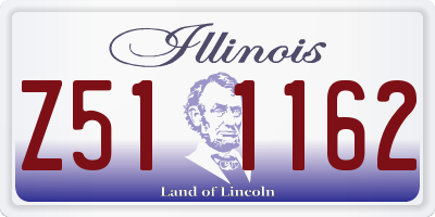 IL license plate Z511162