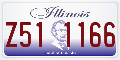 IL license plate Z511166