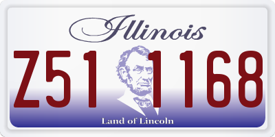 IL license plate Z511168