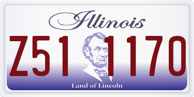 IL license plate Z511170