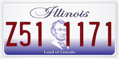 IL license plate Z511171