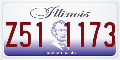 IL license plate Z511173