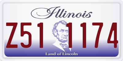 IL license plate Z511174