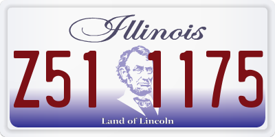 IL license plate Z511175