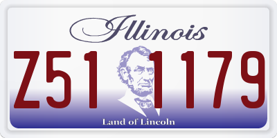 IL license plate Z511179