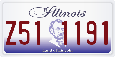IL license plate Z511191