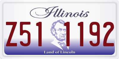 IL license plate Z511192